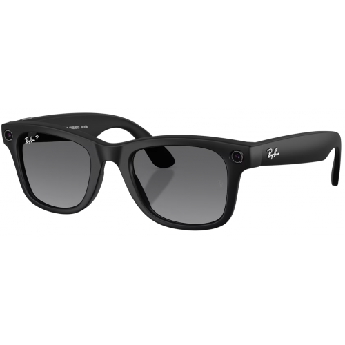 Умные очки Ray-Ban Meta* Wayfarer Gen 2 Matte Black, Поляризационные линзы Polar Gradient Graphite (RW4012), размер M